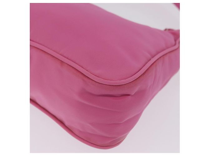 PRADA Bolso de mano Nylon Rosa Plata - vista 18