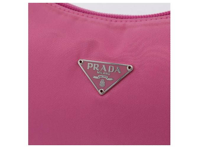 PRADA Bolso de mano Nylon Rosa Plata - vista 19