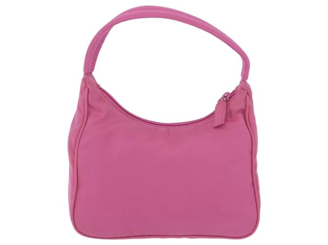 PRADA Bolso de mano Nylon Rosa Plata - vista 2
