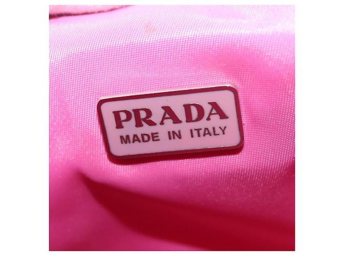 PRADA Bolso de mano Nylon Rosa Plata - vista 21