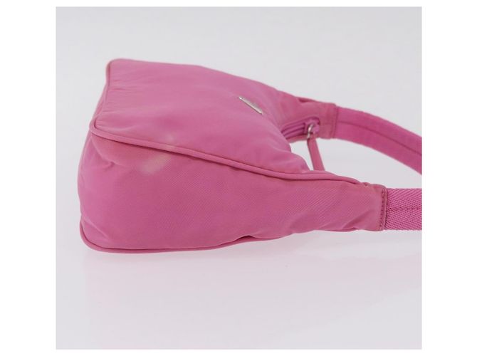 PRADA Bolso de mano Nylon Rosa Plata - vista 3