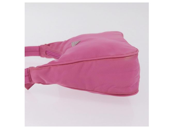 PRADA Bolso de mano Nylon Rosa Plata - vista 5
