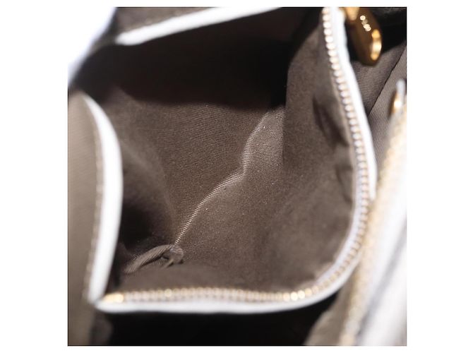 Chloé Bolsa de Ombro Chloe Marcie em Couro Cinza e Dourado - vista 24