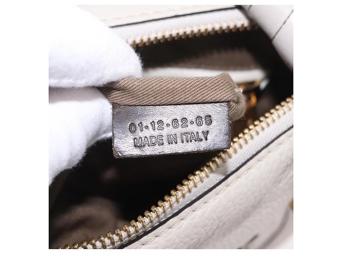 Chloé Bolsa de Ombro Chloe Marcie em Couro Cinza e Dourado - vista 27