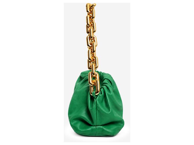 Bottega Veneta Borsa a tracolla Chain Pouch in vitello verde - vista 2