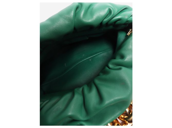 Bottega Veneta Borsa a tracolla Chain Pouch in vitello verde - vista 4