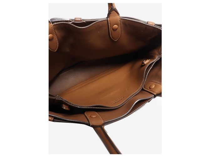 Prada Mala tote com fivela Caramel - vista 11