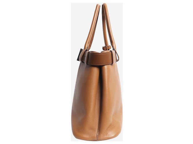 Prada Mala tote com fivela Caramel - vista 4