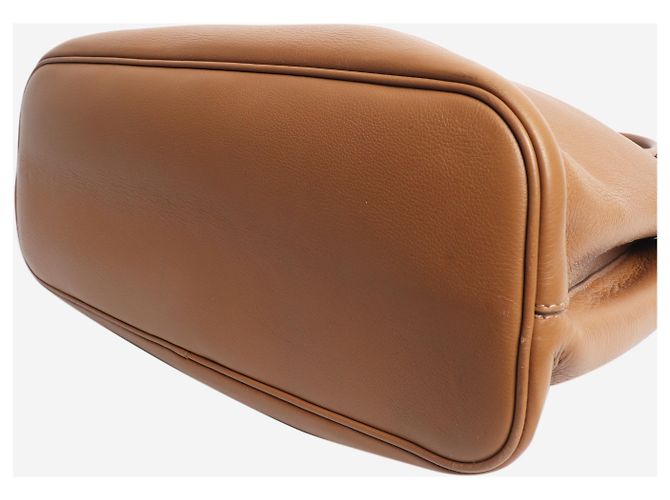 Prada Mala tote com fivela Caramel - vista 9