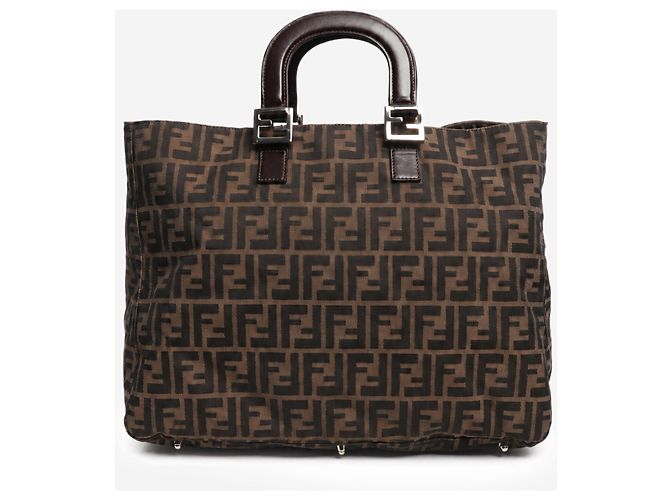 Fendi Vintage Zucca Canvas Tote Bag Braun - Ansicht 3
