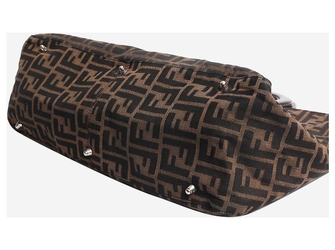 Fendi Vintage Zucca Canvas Tote Bag Braun - Ansicht 9
