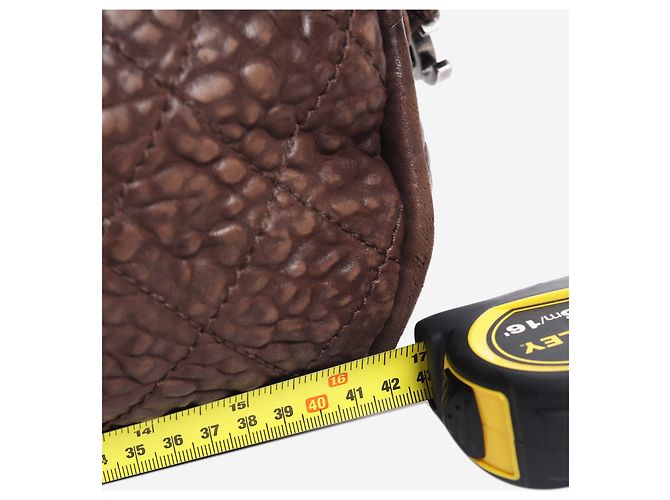 Chanel Braune gesteppte Leder-Bowler-Tasche - Ansicht 10