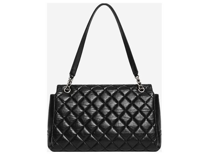 Chanel Borsa a patta Lady Pearly in pelle di vitello trapuntata nera 2012 - vista 2