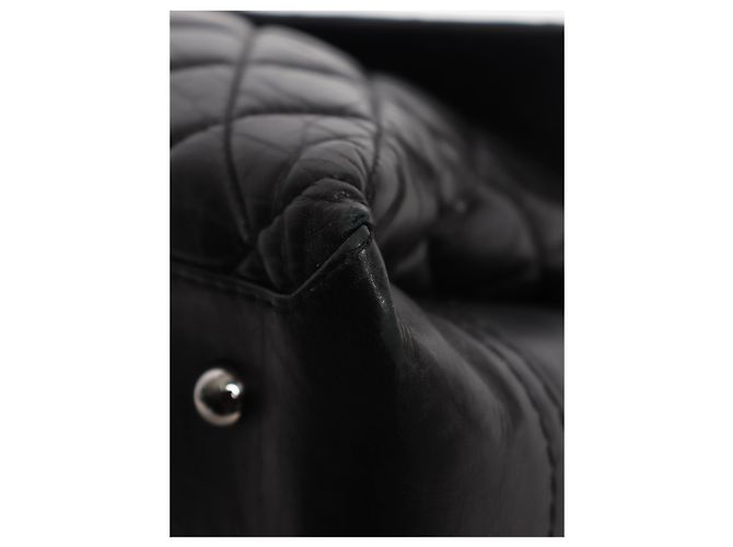 Chanel Borsa a patta Lady Pearly in pelle di vitello trapuntata nera 2012 - vista 4