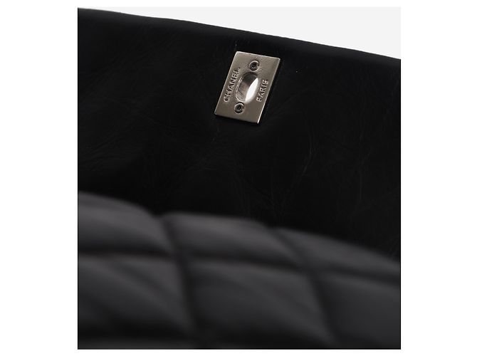 Chanel Borsa a patta Lady Pearly in pelle di vitello trapuntata nera 2012 - vista 6