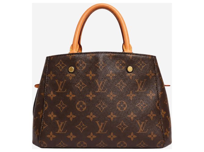 Louis Vuitton Borsa Montaigne BB in tela Monogram marrone - vista 4