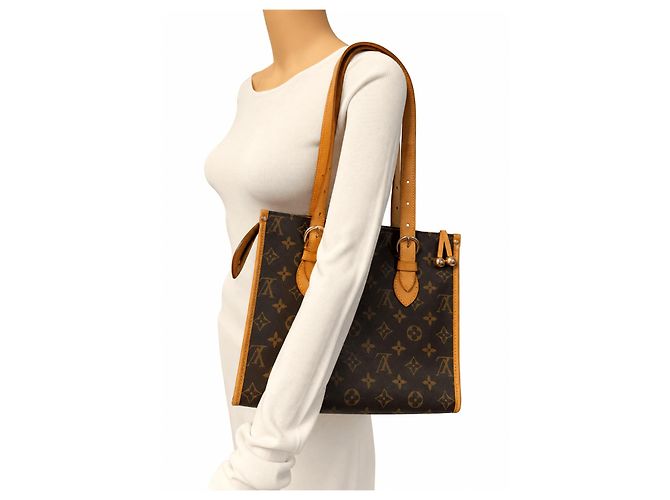 Louis Vuitton Borsa tote Popincourt Haut in tela Monogram marrone - vista 13