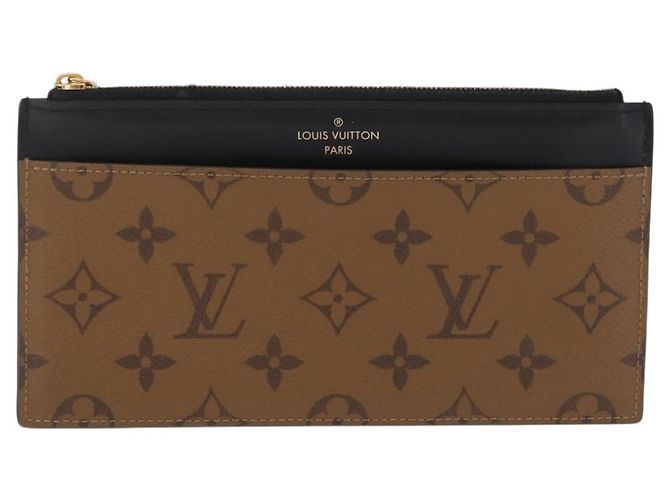 LOUIS VUITTON Monogram Reverse Slim Purse Long Wallet M80390 LV - Ansicht 13