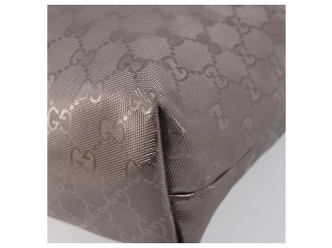 GUCCI GG Implementation Tote Bag PVC Leather Silver 211138 - Ansicht 10