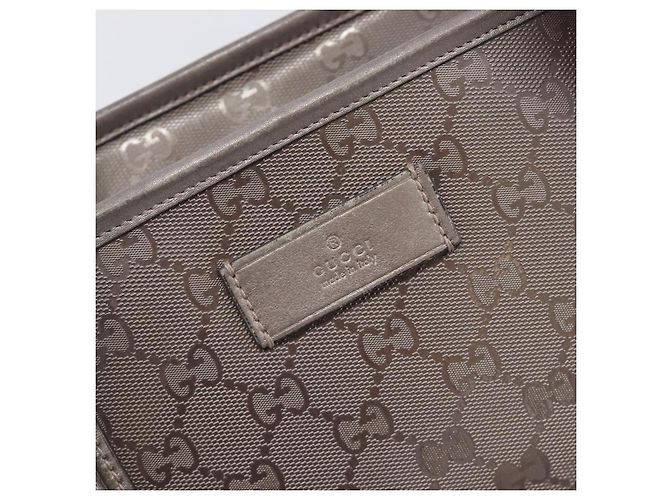 GUCCI GG Implementation Tote Bag PVC Leather Silver 211138 - Ansicht 14