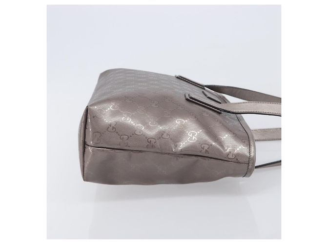 GUCCI GG Implementation Tote Bag PVC Leather Silver 211138 - Ansicht 4