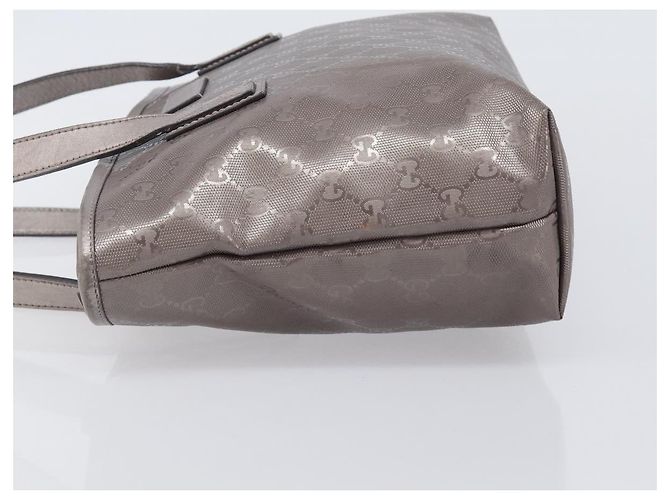 GUCCI GG Implementation Tote Bag PVC Leather Silver 211138 - Ansicht 5