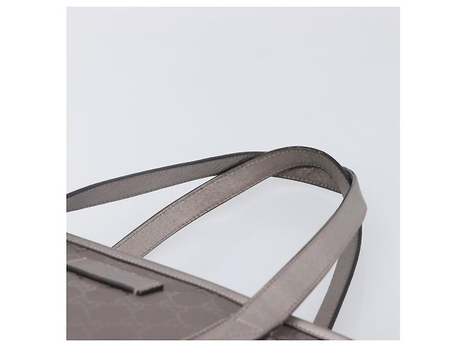 GUCCI GG Implementation Tote Bag PVC Leather Silver 211138 - Ansicht 8