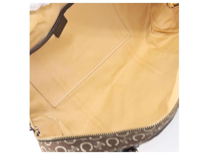 Céline CELINE C Macadam Hand Bag Canvas Brown Gold Tone - vista 19