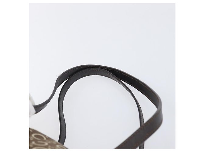Céline CELINE C Macadam Hand Bag Canvas Brown Gold Tone - vista 8