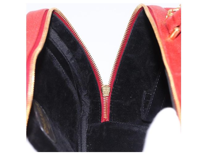 Bolso Vanity CHANEL de piel Caviar 2way Rojo Dorado CC - vista 22