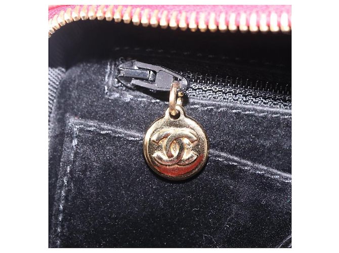 Bolso Vanity CHANEL de piel Caviar 2way Rojo Dorado CC - vista 24