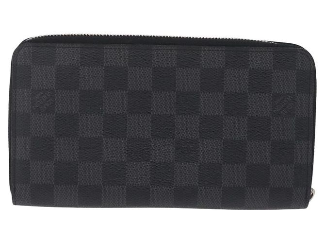 LOUIS VUITTON Damier Graphite Zippy Organizer Long Wallet N63077 LV - vista 2