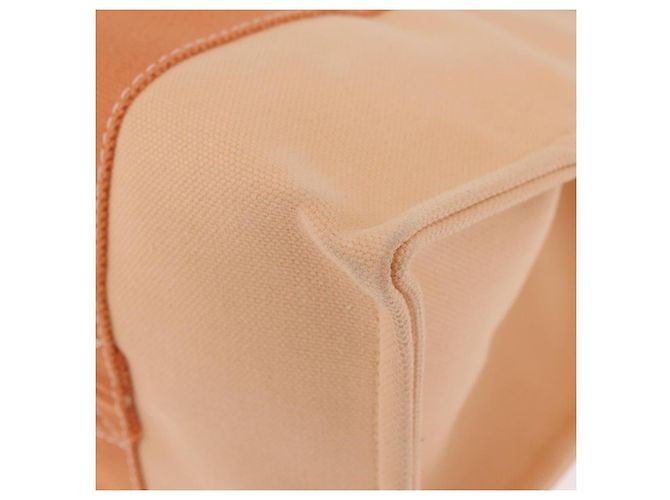 Hermès HERMES Coquillage PM Hand Bag Canvas Orange Silver - Ansicht 13