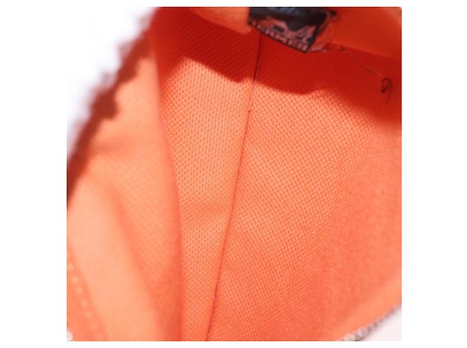 Hermès HERMES Coquillage PM Hand Bag Canvas Orange Silver - Ansicht 23