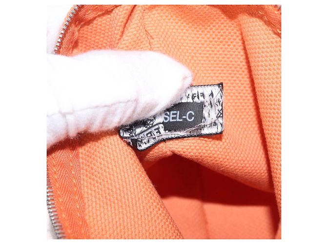 Hermès HERMES Coquillage PM Hand Bag Canvas Orange Silver - Ansicht 24