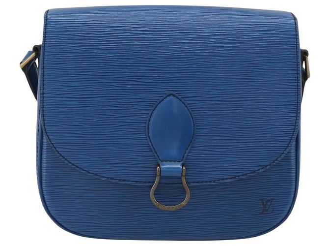 Saint-Cloud LOUIS VUITTON Epi Saint Cloud GM Shoulder Bag Toledo Blue M52195 LV - vista 13