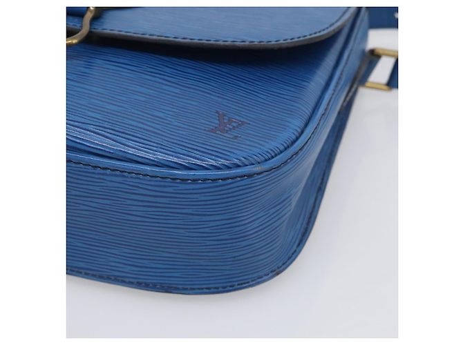 Saint-Cloud LOUIS VUITTON Epi Saint Cloud GM Shoulder Bag Toledo Blue M52195 LV - vista 15
