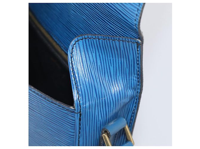 Saint-Cloud LOUIS VUITTON Epi Saint Cloud GM Shoulder Bag Toledo Blue M52195 LV - vista 20