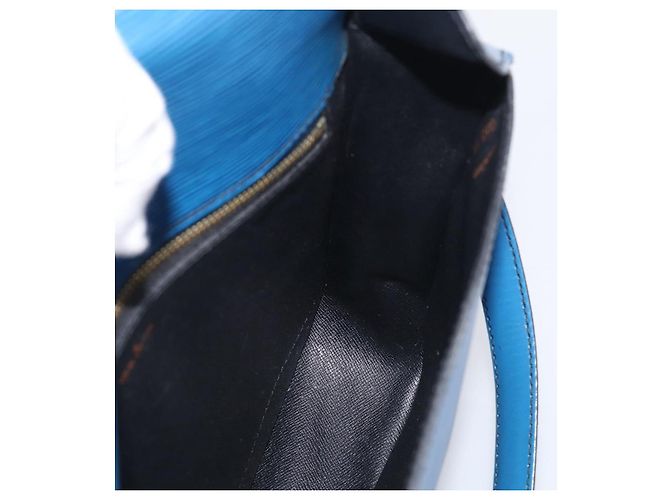 Saint-Cloud LOUIS VUITTON Epi Saint Cloud GM Shoulder Bag Toledo Blue M52195 LV - vista 22