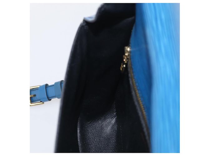 Saint-Cloud LOUIS VUITTON Epi Saint Cloud GM Shoulder Bag Toledo Blue M52195 LV - vista 23