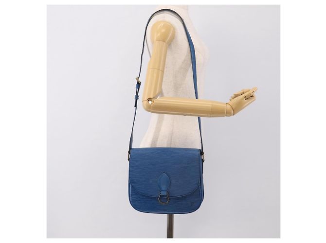 Saint-Cloud LOUIS VUITTON Epi Saint Cloud GM Shoulder Bag Toledo Blue M52195 LV - vista 26