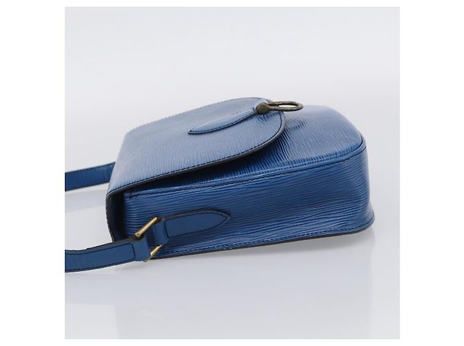 Saint-Cloud LOUIS VUITTON Epi Saint Cloud GM Shoulder Bag Toledo Blue M52195 LV - vista 3
