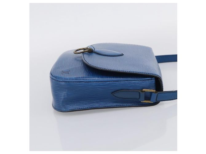 Saint-Cloud LOUIS VUITTON Epi Saint Cloud GM Shoulder Bag Toledo Blue M52195 LV - vista 4