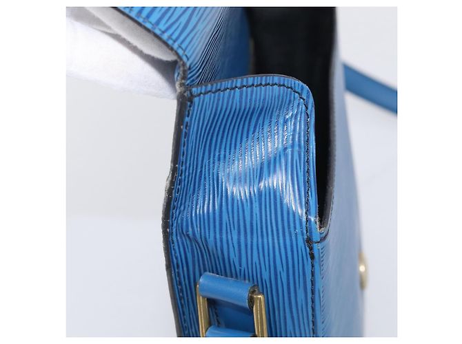Saint-Cloud LOUIS VUITTON Epi Saint Cloud GM Shoulder Bag Toledo Blue M52195 LV - vista 9