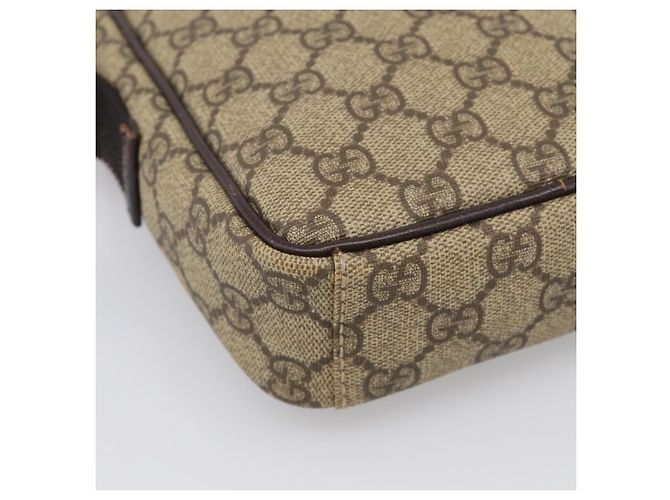 GUCCI GG Supreme Shoulder Bag PVC Beige Silver 122754 - vista 11