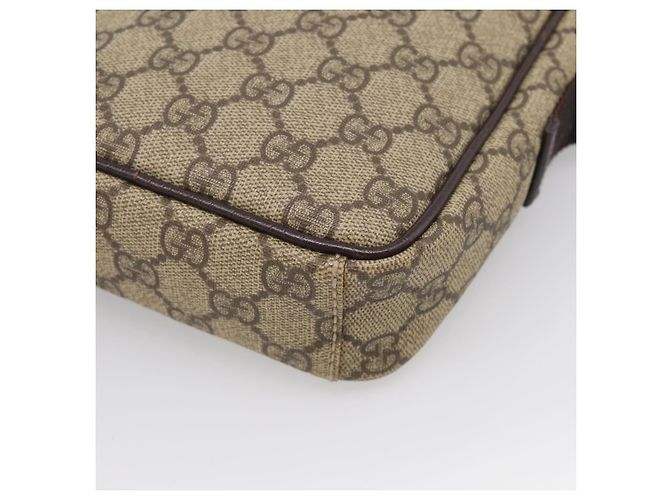 GUCCI GG Supreme Shoulder Bag PVC Beige Silver 122754 - vista 12