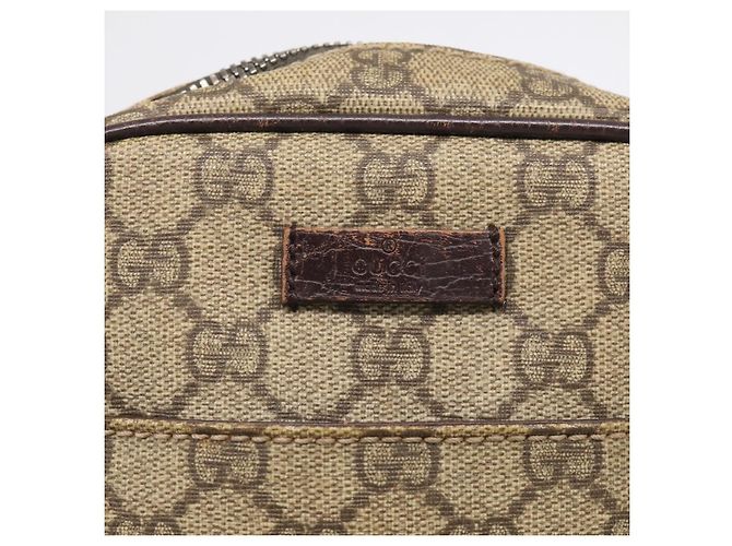 GUCCI GG Supreme Shoulder Bag PVC Beige Silver 122754 - vista 15