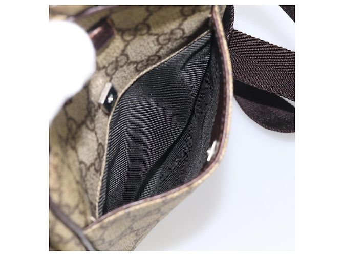 GUCCI GG Supreme Shoulder Bag PVC Beige Silver 122754 - vista 21