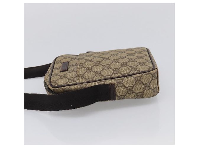 GUCCI GG Supreme Shoulder Bag PVC Beige Silver 122754 - vista 4