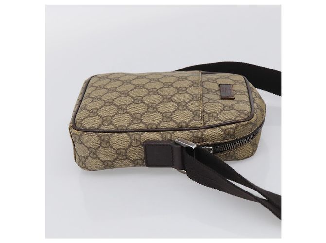 GUCCI GG Supreme Shoulder Bag PVC Beige Silver 122754 - vista 5